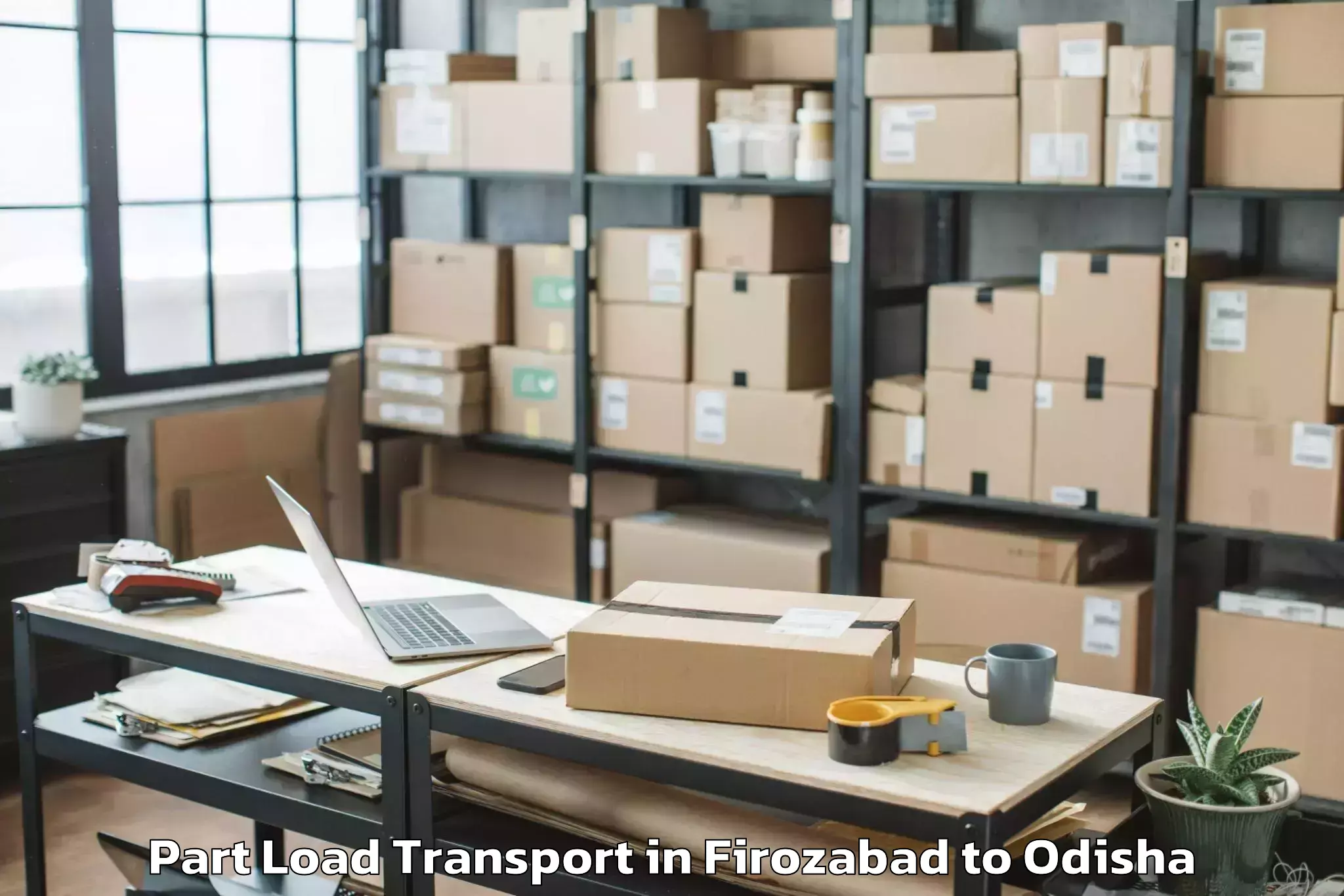 Easy Firozabad to Balijhari Part Load Transport Booking